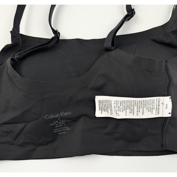 Calvin Klein Lightly Lined Bralette Black Size Medium - Picture 5 of 12